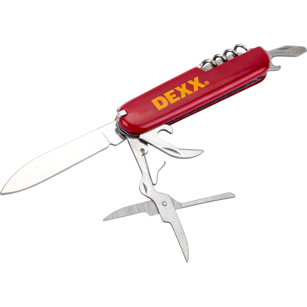 Складной многофункциональный нож DEXX нож перочинный victorinox forester 111 мм 12 функций с фиксатором лезвия красный
