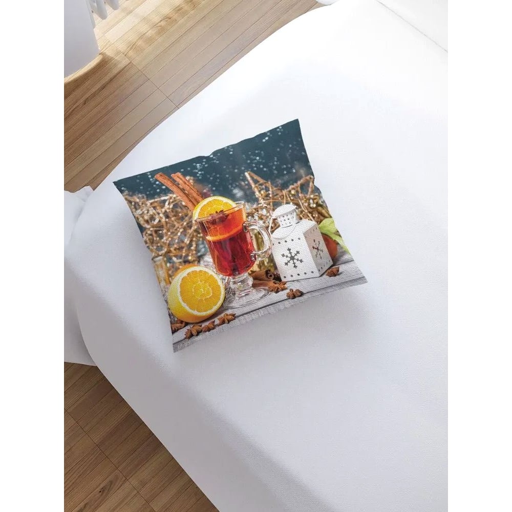 Изображение товара Декоративная наволочка JoyArty на молнии 45x45 см, разноцветная дизайн