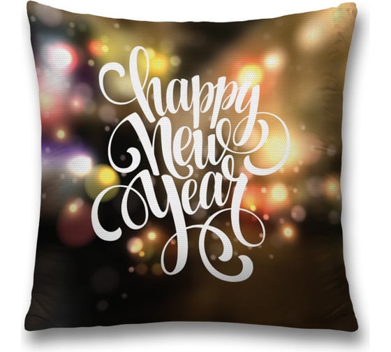 Изображение товара Наволочка декоративная JoyArty на молнии, чехол на подушку С Новым Годом 45x45 см sl_427894