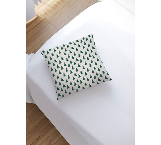 Изображение товара Наволочка декоративная JoyArty на молнии, чехол на подушку Ёлочки танцуют 45x45 см sl_427876