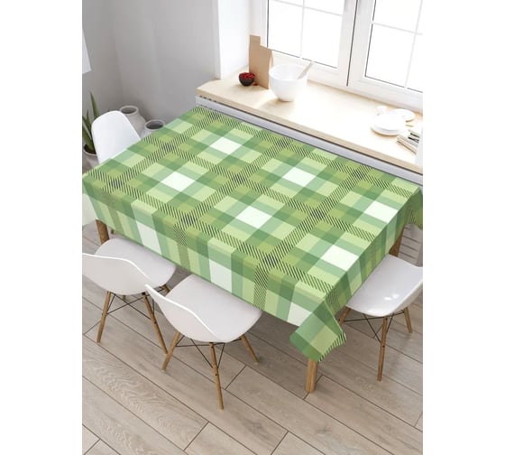 Изображение товара Прямоугольная скатерть из сатена JoyArty Тканевая решетка tc_31131_120x145