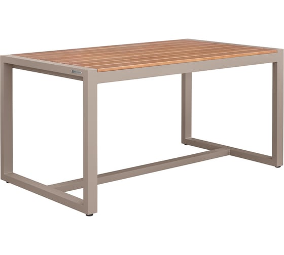 Изображение товара Стол уличный обеденный GreenWeen SANTORINI каркас алюминий, цвет PECAN, столешница дерево, 1800x980x770 мм GW-AL-SANT-DINNER-1800P