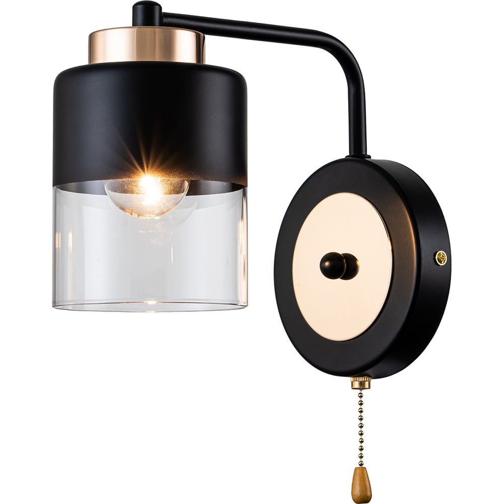 Изображение товара Настенный светильник ESCADA E27*40W Black/Gold 2121/1A