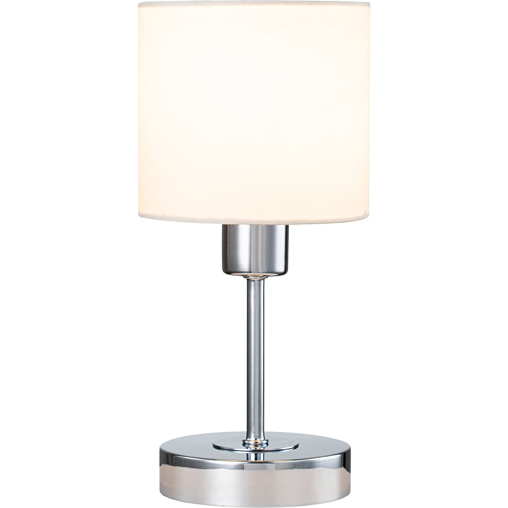 Настольный светильник ESCADA 1109/1 E14*40W Chrome/Beige 1109/1 Chrome/Beige
