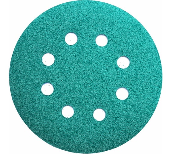 Изображение товара Круг абразивный Green 125 мм, 8 отверстий, Р120, 100 шт H7 896855