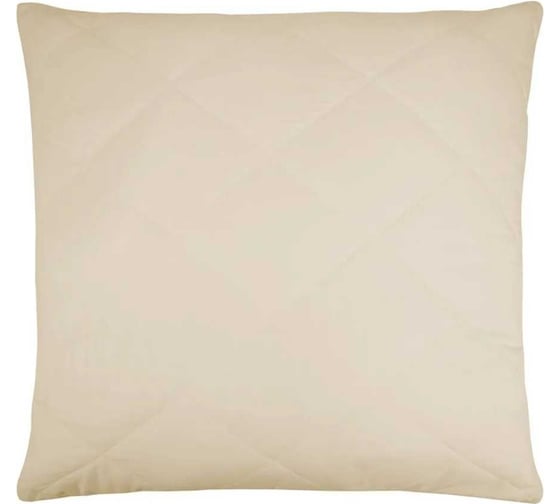 Изображение товара Подушка стеганая Guten Morgen Вулсофт шерсть верблюжья, холлофайбер, микрофибра, 68x68 см ПСВС-68-68