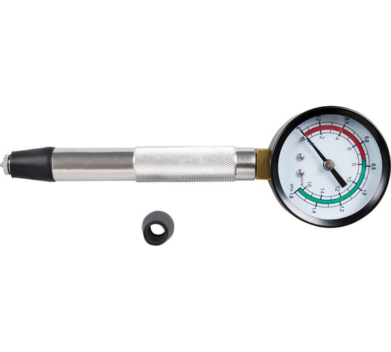 Изображение товара Компрессометр KRAFT 16 Атм., прижимной для бензиновых двигателей KT 831013