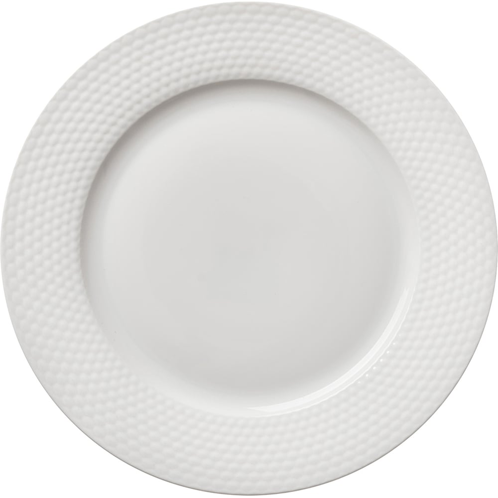 Изображение товара Обеденная тарелка HomeQueen Белый лотос 26.8 см