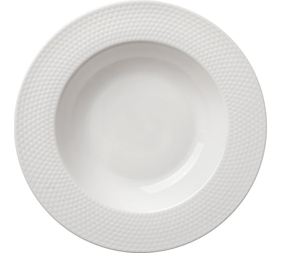 Изображение товара Суповая тарелка HomeQueen Белый лотос 21.7 см /36/6 77089