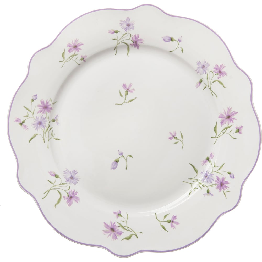 Изображение товара Обеденная тарелка HomeQueen Летние воспоминания диаметр 27.1 см костяной фарфор