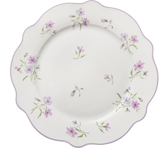 Изображение товара Обеденная тарелка HomeQueen Летние воспоминания, цветы, 27.1 см /24/6 77101