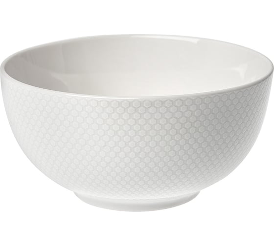 Изображение товара Тарелка-боул HomeQueen Белый лотос 600 мл /48/6 77090