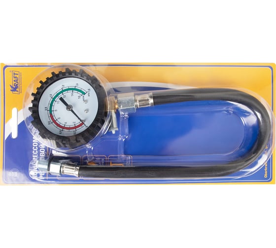 Изображение товара Компрессометр KRAFT 16 Атм., резьбовой гибкий KT 831012