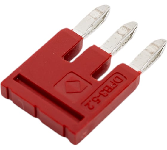 Изображение товара Перемычка Degson для клемм ds, втычная, 3 полюса, красная, упак. 10шт. DFB3-5.2-16-00Z(H)