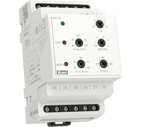 Изображение товара Реле контроля частоты ELKO EP HRF-10 (50, 60, 400 Гц) АС 161-500V НФ-00000108