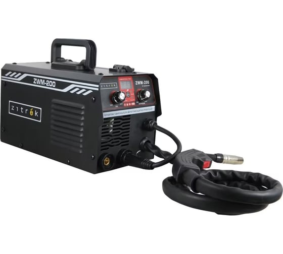 Изображение товара Сварочный полуавтомат Zitrek ZWM-200 MMA/MIG/MAG, 200 A, проволока 0.5 кг 051-4689