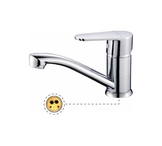 Изображение товара Смеситель для кухни Potato с коротким изливом, картридж керамический 35 мм P4531