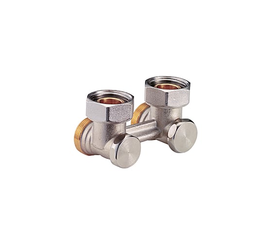 Изображение товара Узел нижнего подключения Giacomini R388 угловой, H-образный, 3/4", 3/4", Н ЕК-НГ R388X002