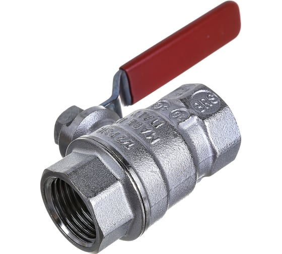 Изображение товара Шаровой кран Giacomini R850 1/2", внутренняя/внутренняя, ручка-рычаг красный, хромированный R850X023