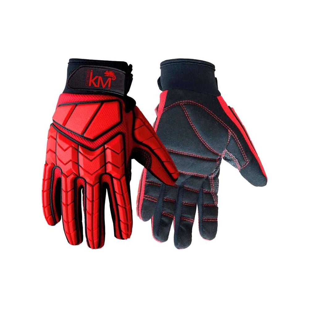 Изображение товара Защитные перчатки система КМ модель 224 размер XL всесезонные кожа неопрен спандекс