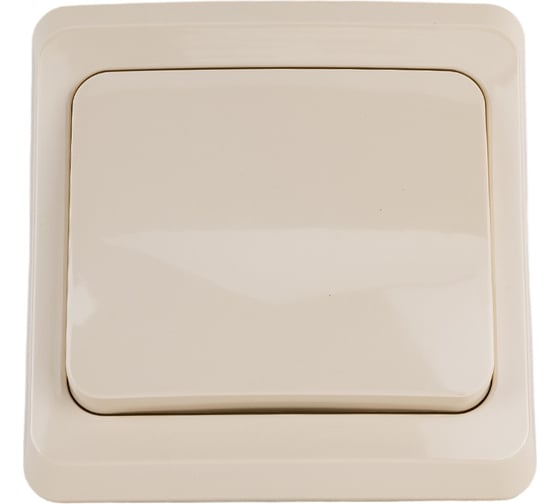 Изображение товара Переключатель Systeme Electric 1-клавишный СП Этюд 10А кремовый SchE BC10-004K