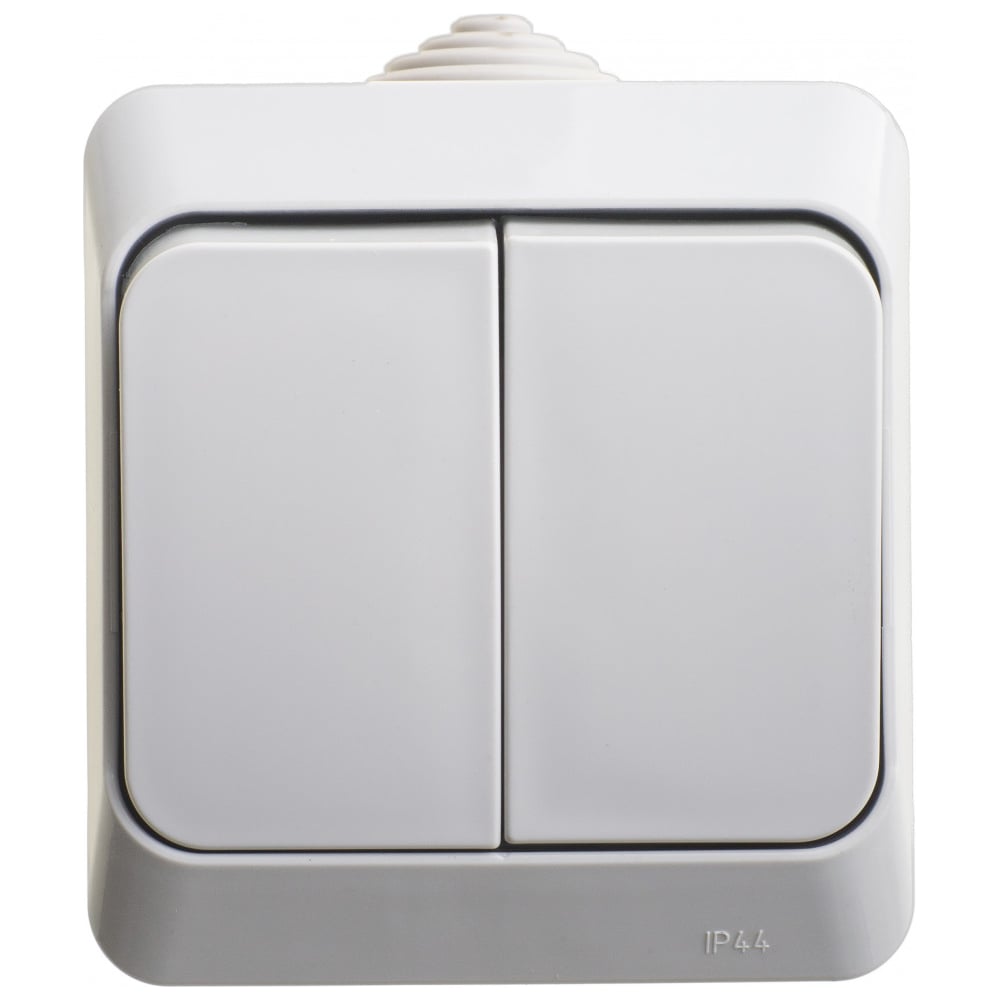 Изображение товара Выключатель Systeme Electric BA10-042C Этюд 2 клавиши IP44