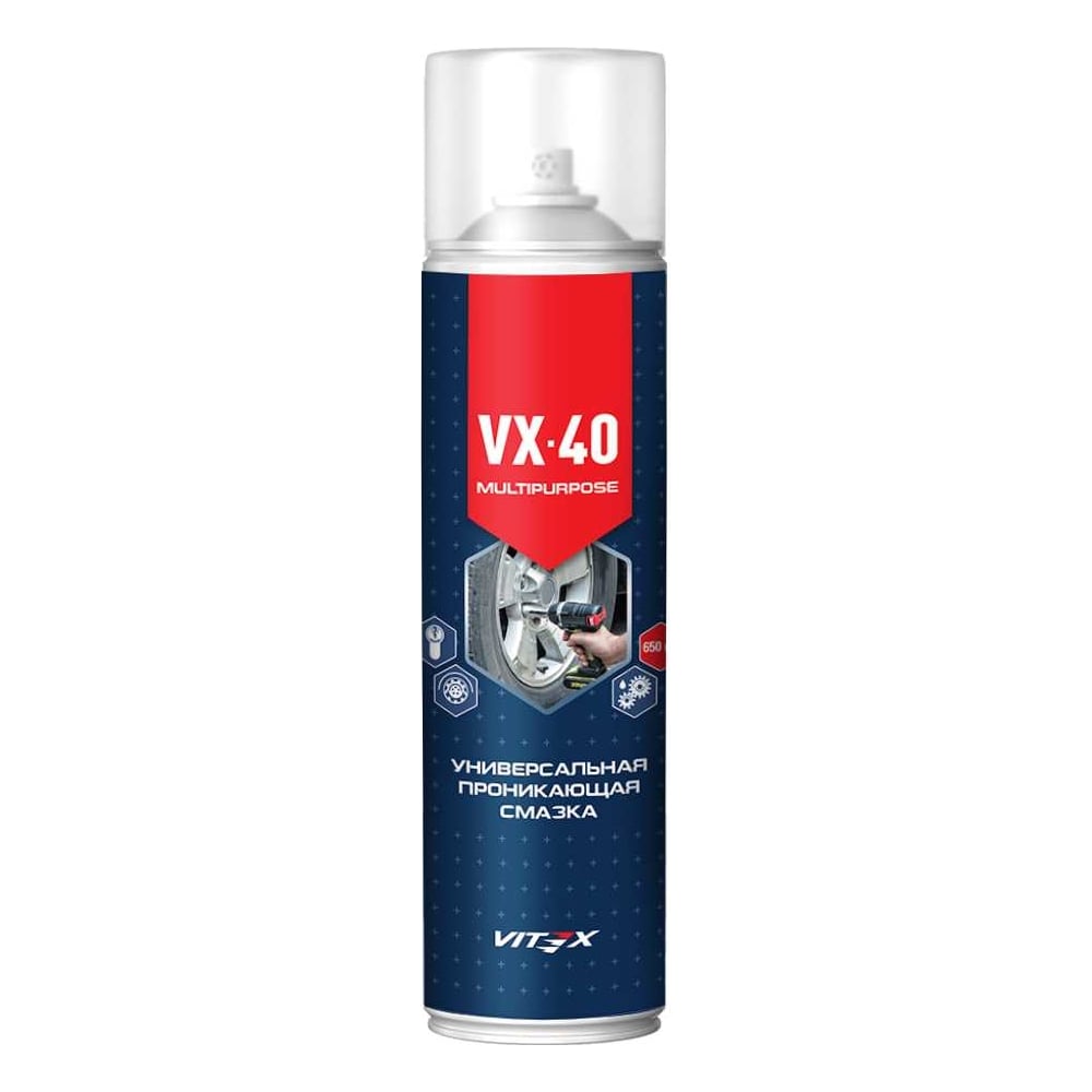 Изображение товара Проникающая смазка VITEX VX-40 универсальная 650 мл аэрозольный баллон