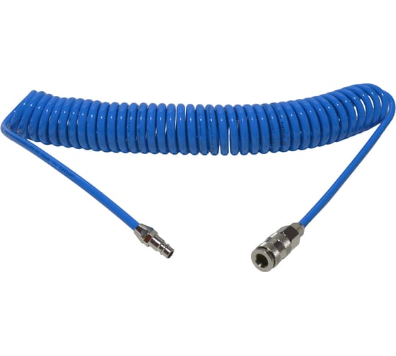 Изображение товара Шланг воздушный спиральный 5.0х8.0мм 6м с быстросъемными соединениями AIST 90915080-6 00-00009028