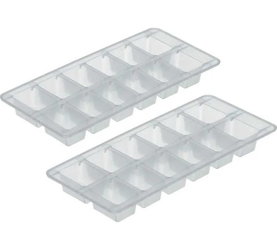 Изображение товара Набор форм для льда MARMITON basic пластик, 12 ячеек, 2 шт, 20x9 см 17656