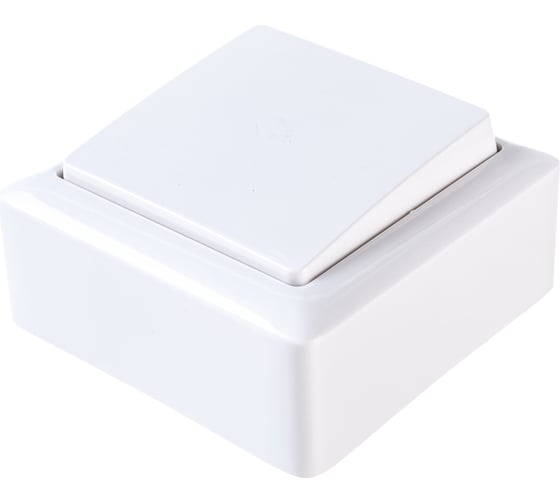 Изображение товара Выключатель Systeme Electric 1-клавишный ОП Хит 6А белый SchE ВА16-131-Б VA16-131-B ВА16-131-б