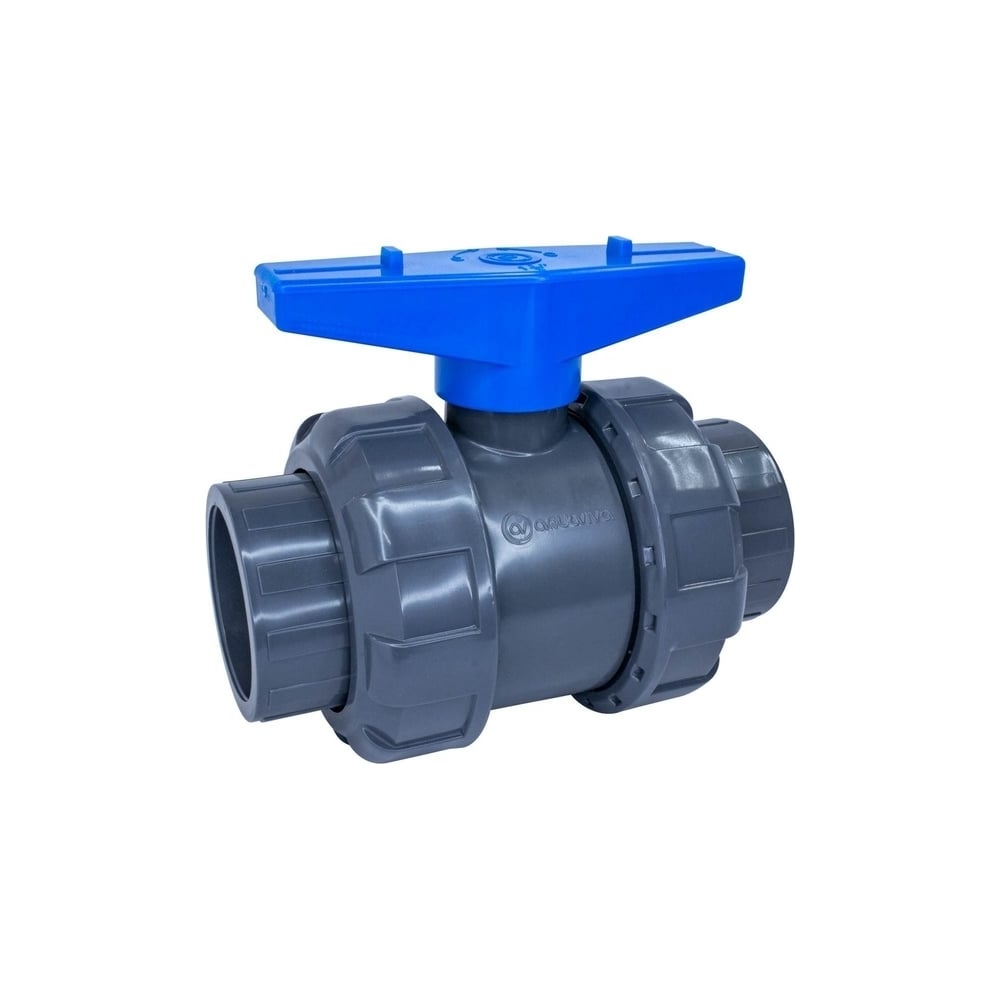 Изображение товара Кран шаровой AQUAVIVA НПВХ DN 32 с резьбой ВР 1'' клеевое соединение