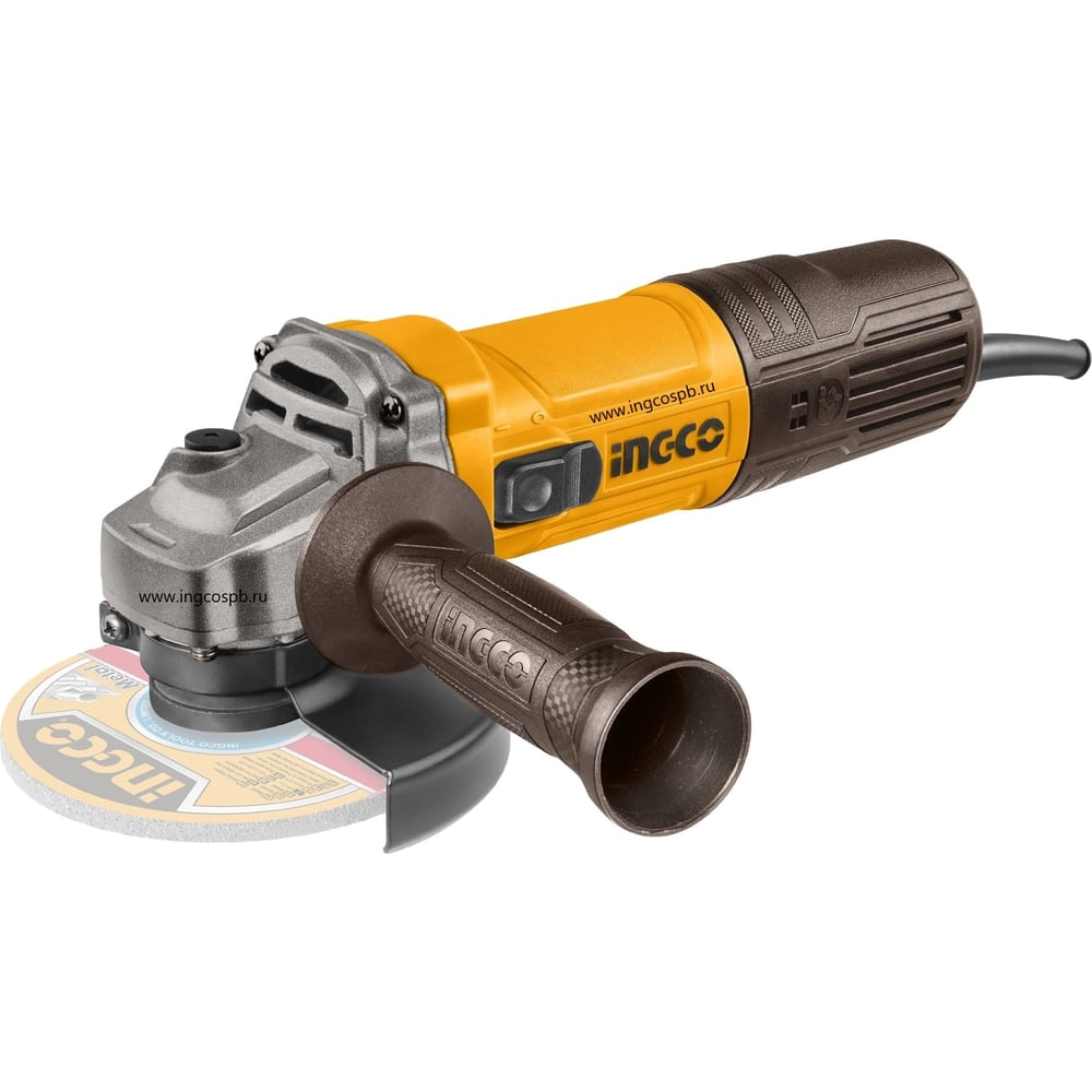 Изображение товара Угловая шлифовальная машина INGCO INDUSTRIAL 1100 Вт 125 мм AG110028