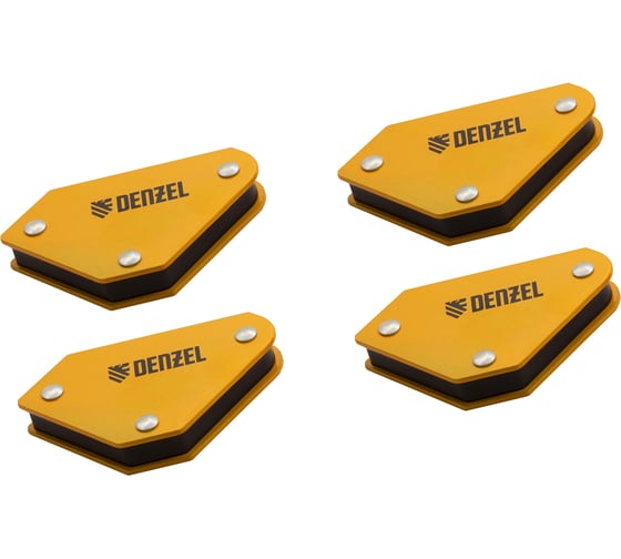 Изображение товара Набор из 4 магнитных фиксаторов для сварочных работ DENZEL 97555