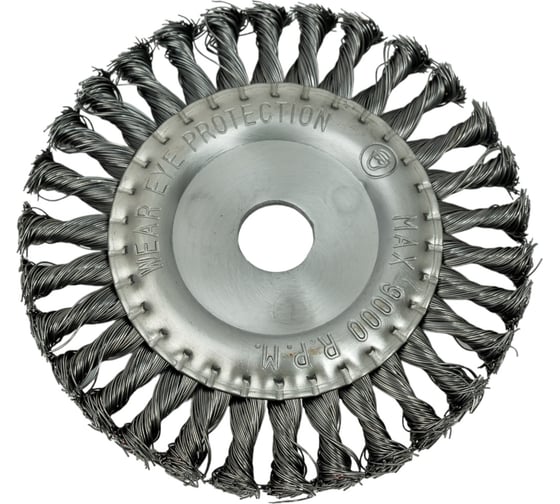 Изображение товара Щетка-крацовка дисковая (150 мм, стальная проволока) для УШМ GROSSMEISTER 021028003