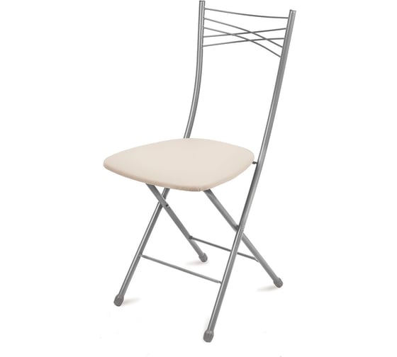 Изображение товара Стул складной Nika  "Ника 1" ССН1/1 серый/слоновая кость