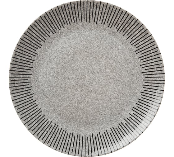 Изображение товара Обеденная тарелка HomeQueen Нуар, серая 26.6 см /24/6 77106