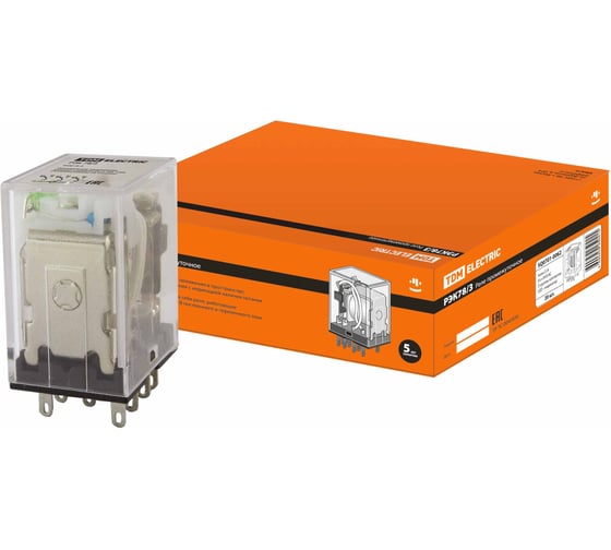 Изображение товара Реле TDM ELECTRIC РЭК78/3 с индикатором 5А 24В AC SQ0701-0062