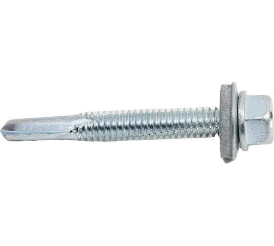 Изображение товара Саморез КРЕП-КОМП кровельный, с увеличенным сверлом, 6,3х51 Kn 100шт скд6351ф