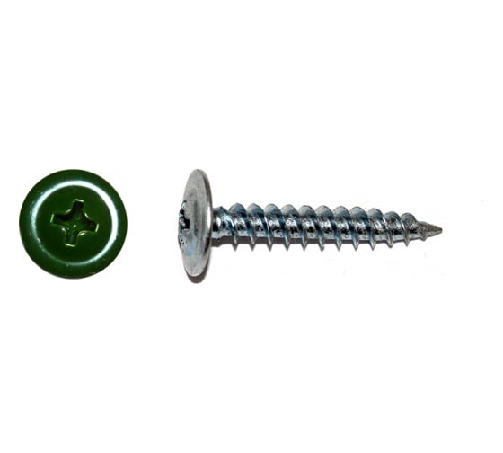 Изображение товара Саморез КРЕП-КОМП ПШО острый 4,2х13 RAL6002 1500шт пшо136002