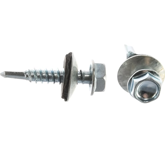 Изображение товара Саморез КРЕП-КОМП кровельный цинк, с шайбой EPDM, PT-3, 4,8х25 300шт ск4825пт3ф ск4825пт3ф