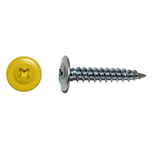 Изображение товара Саморез КРЕП-КОМП ПШО острый 4,2х13 RAL1018 1500шт пшо131018