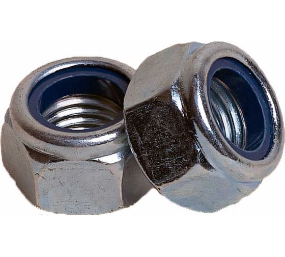 Изображение товара Гайка с контрящим кольцом КРЕП-КОМП DIN985 м3 100шт гс3мф