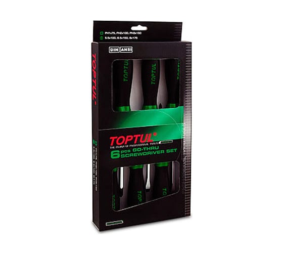 Изображение товара Набор ударных отверток TOPTUL 6шт GAAE0613