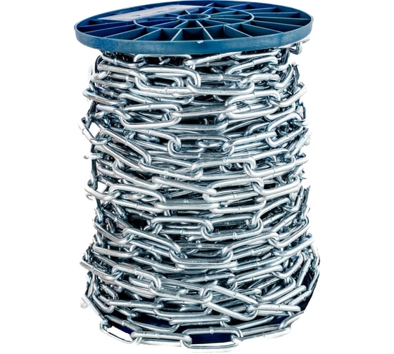Изображение товара Сварная цепь КРЕП-КОМП длиннозвенная DIN 763 м6 30м цд6