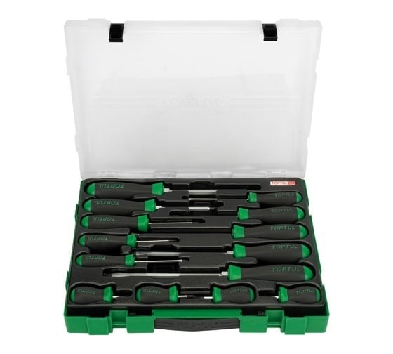 Изображение товара Набор отверток TOPTUL 14шт, в пластиковом боксе GZC1401