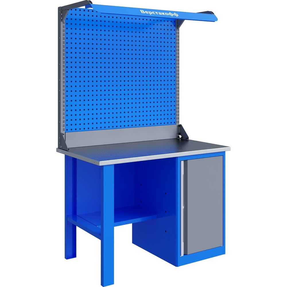 Изображение товара Слесарный верстак Верстакофф TNC 121. 17. 1-2f - металлический рабочий стол с тумбой