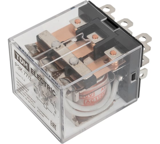 Изображение товара Реле TDM ELECTRIC РЭК77/3 10А 110В AC SQ0701-0020