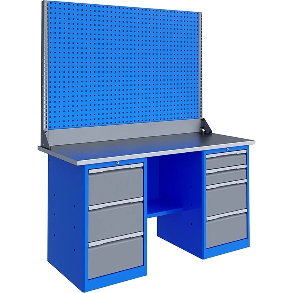 Изображение товара Слесарный верстак Верстакофф TNC 161.34.1-2 с ящиками и полкой
