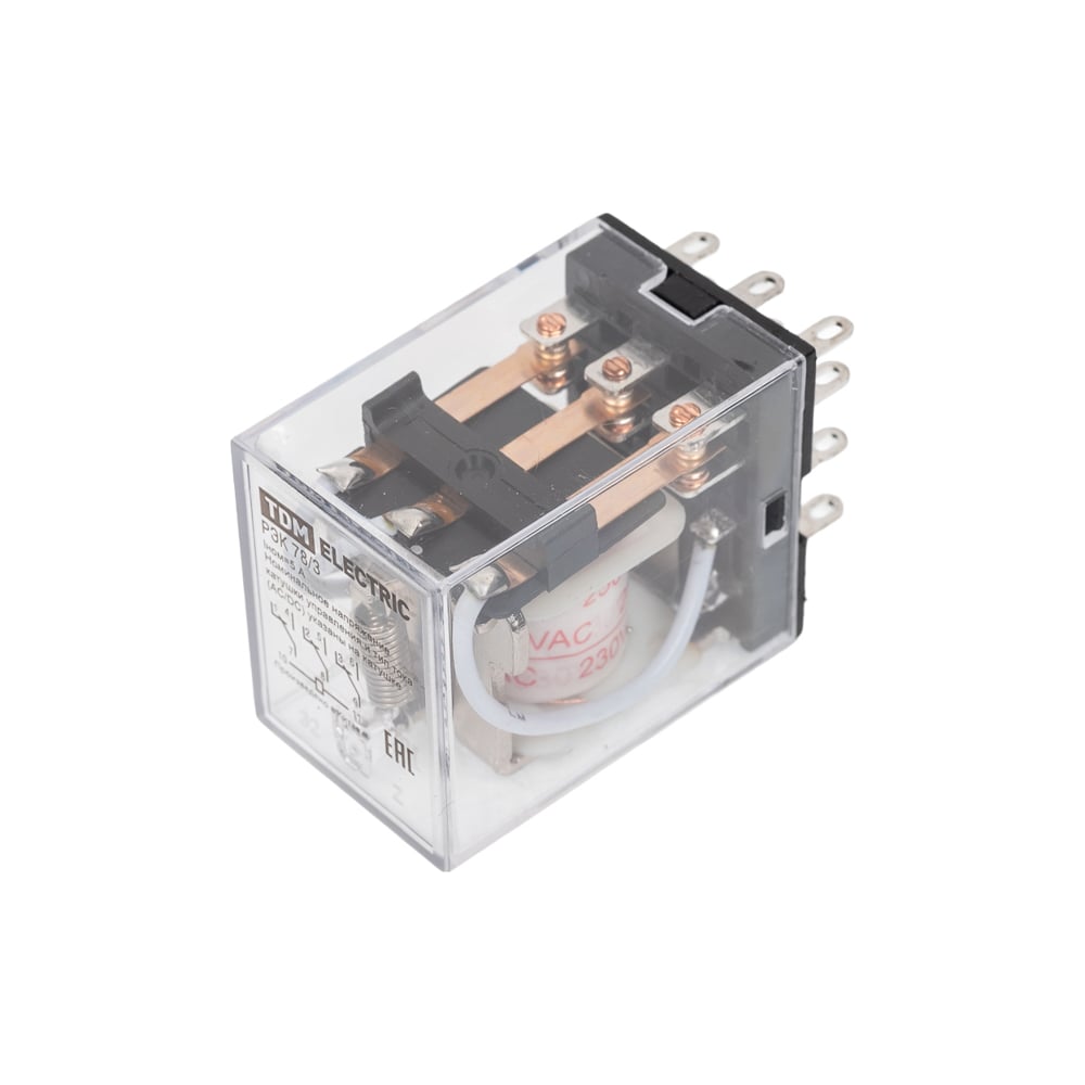 Изображение товара Реле TDM ELECTRIC РЭК78/3 5А 230В АC для DIN-рейки