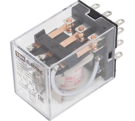 Изображение товара Реле TDM ELECTRIC РЭК78/3 5А 230В АC SQ0701-0010